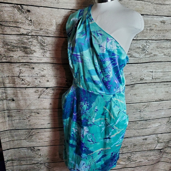 Bisou Bisou Seafoam Seafm Silver Blue Dress Size 12.Pit to pit approx: 19.5 in - Picture 3 of 8